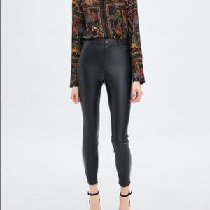 Zara leather pants